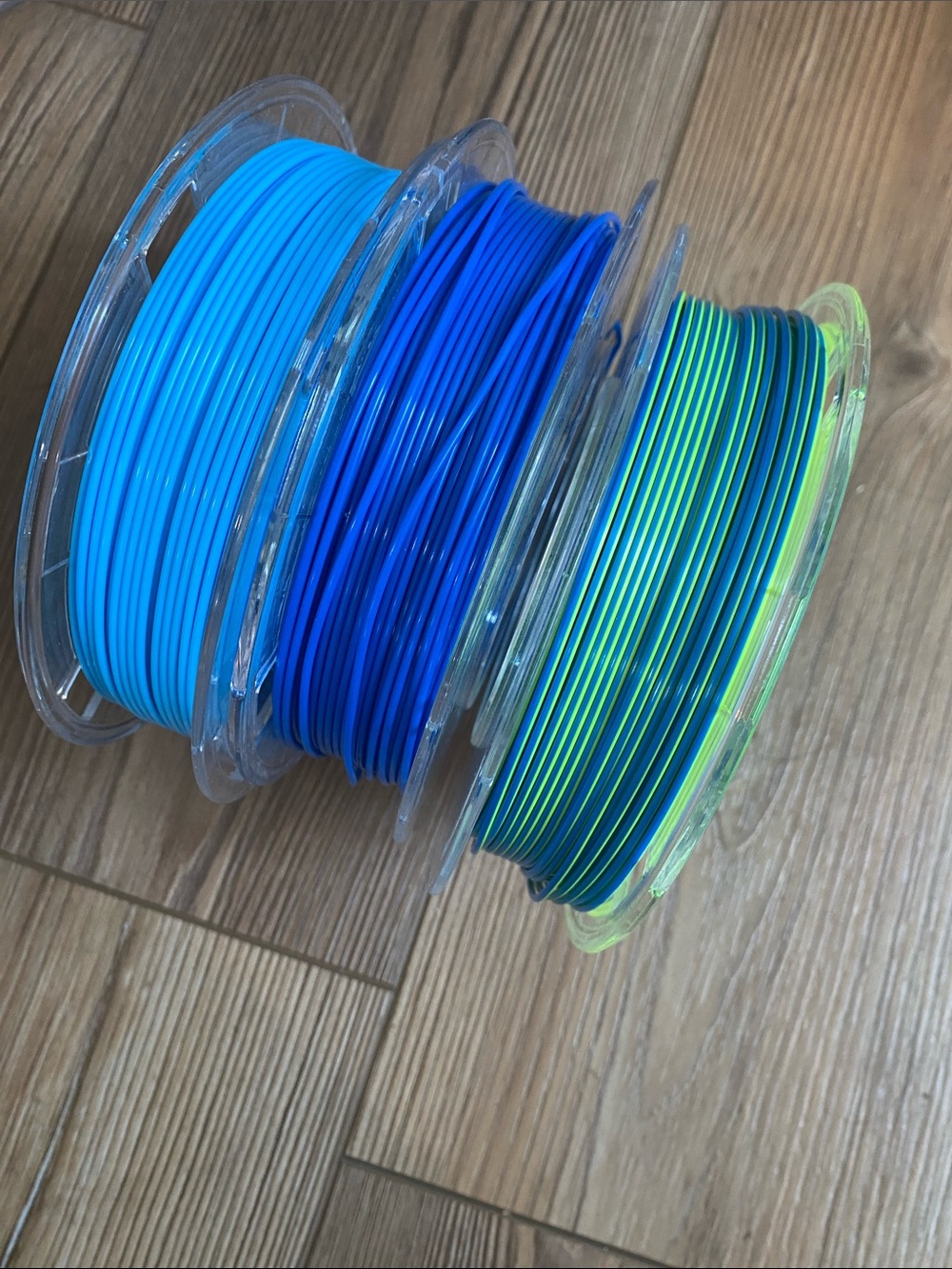 Toybox 3 Spools of Blue & Green 3D Printer Filament